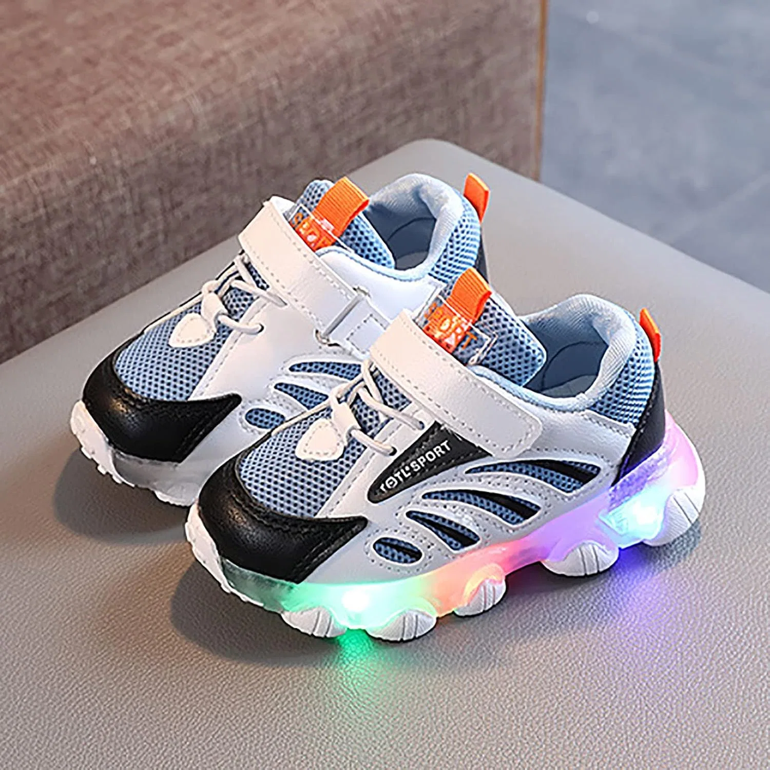 Детские кроссовки для девочек со светодиодной подсветкой Luminous Sport, Blue — фото 2