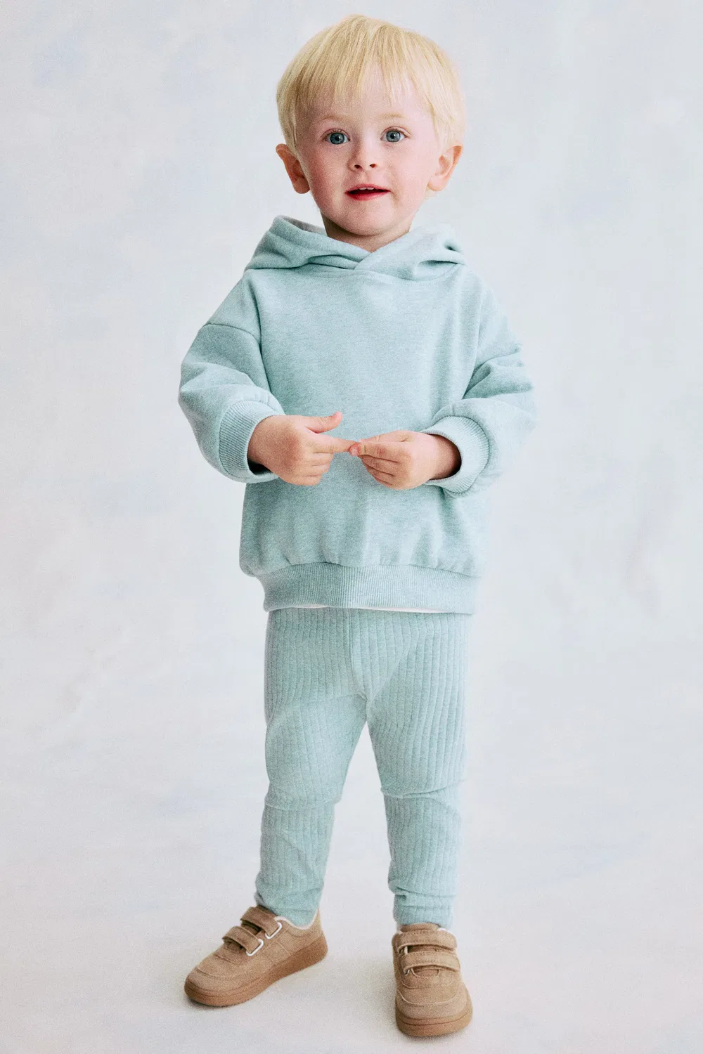 Комплект из двух предметов из хлопка H&M, Helltürkis
