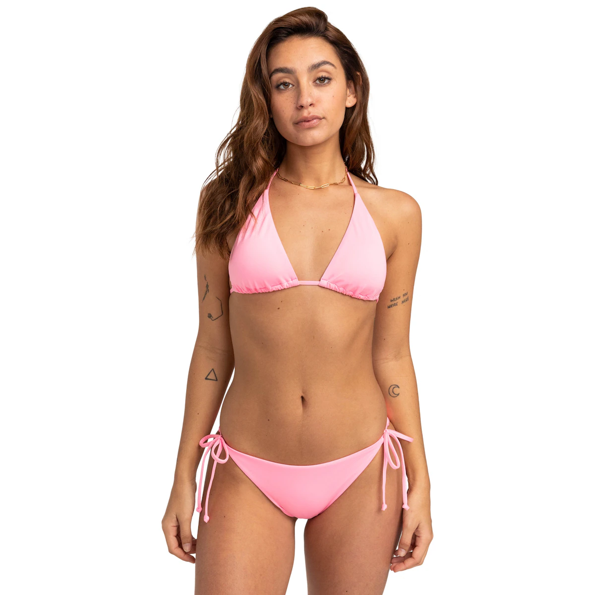 

Женские плавки-бикини Billabong Sol Searcher Tropic с завязками по бокам, розовый