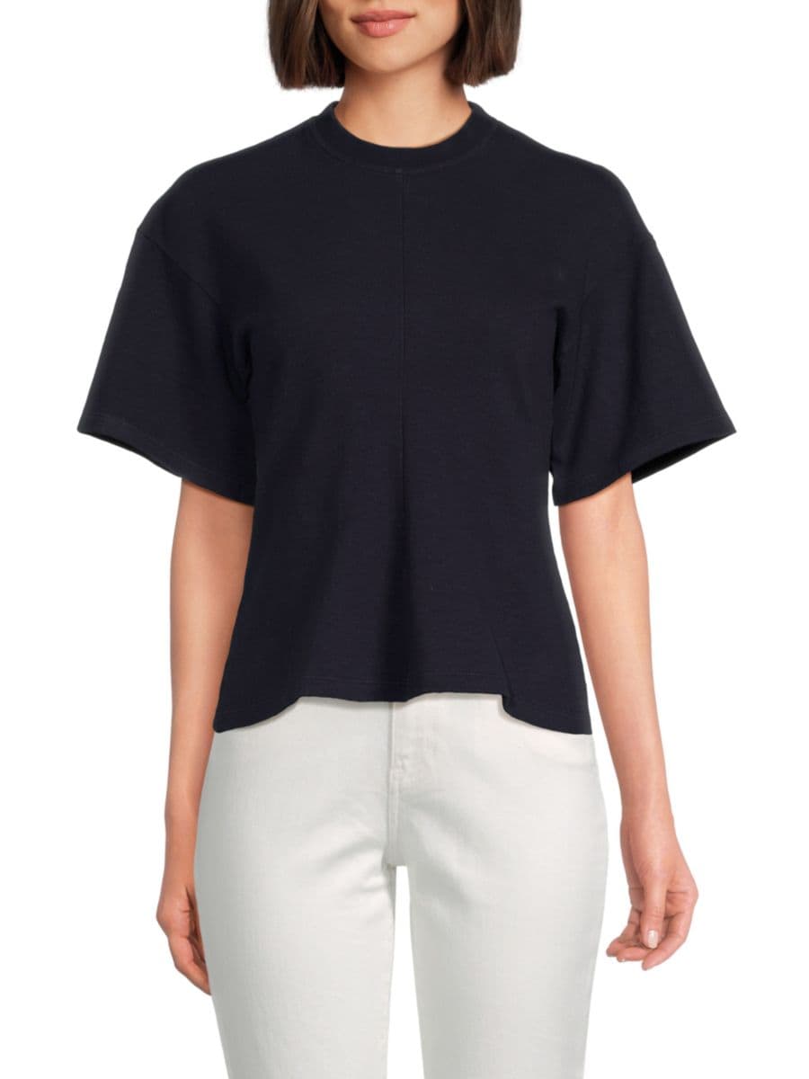 

Однотонный свободный топ Proenza Schouler, темно-синий