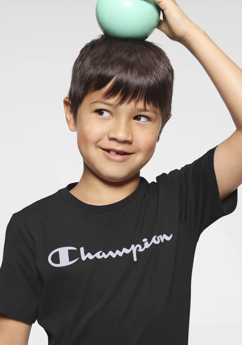 Футболка Champion "2Pack футболок с круглым вырезом - для детей", черно-белый — фото 4