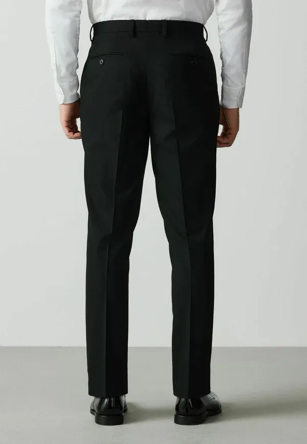 Классические брюки Next, Slim fit textured suit trousers, черный — фото 3