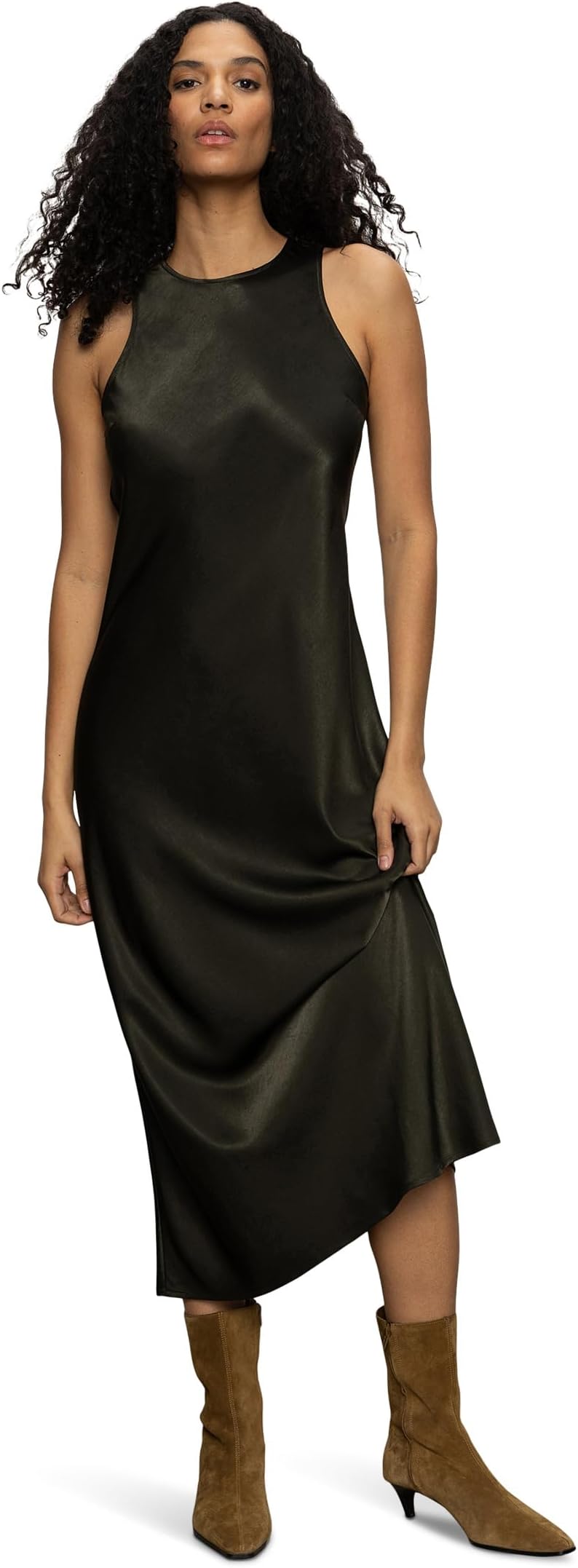 

Платье Sanctuary Everyday Satin Dress, цвет Black Olive