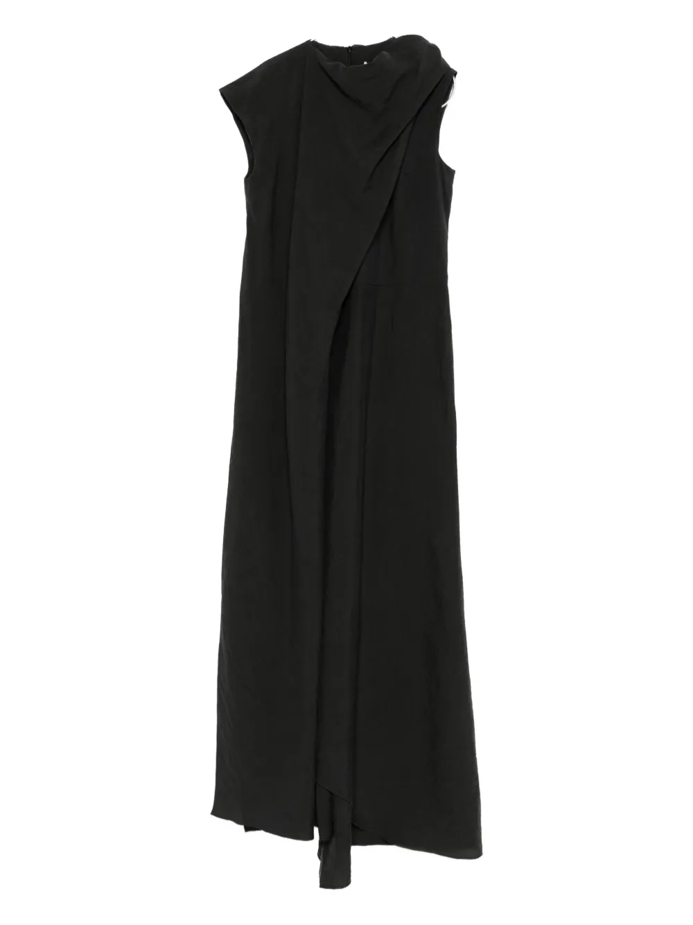 

Асимметричное платье с драпировкой от Daju Christian Wijnants, черный