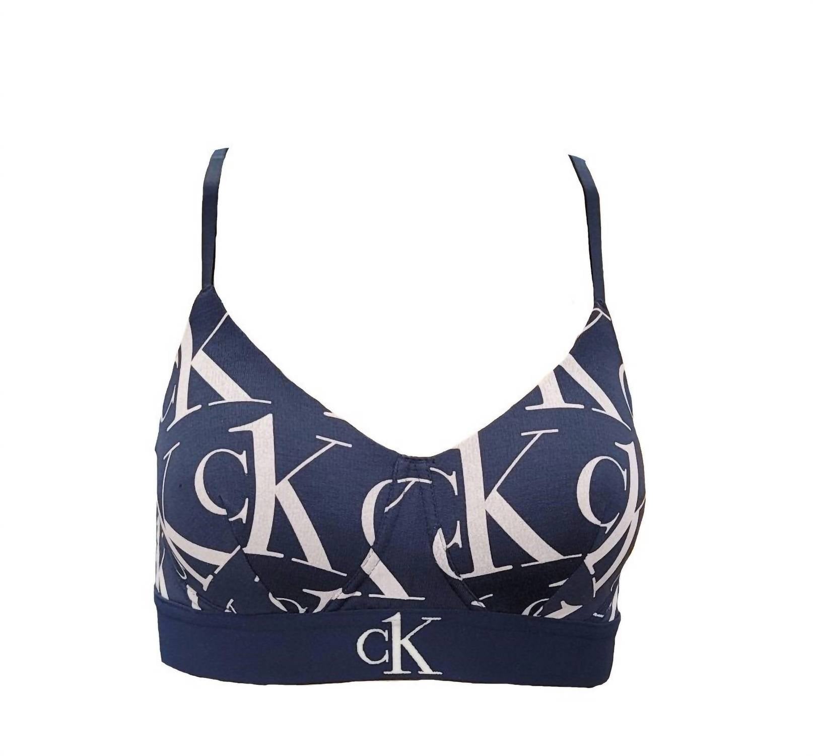 Бюстгальтер-бралетт Plush 8.25 на легкой подкладке, оттенок Blue Shadow Calvin Klein — фото 2