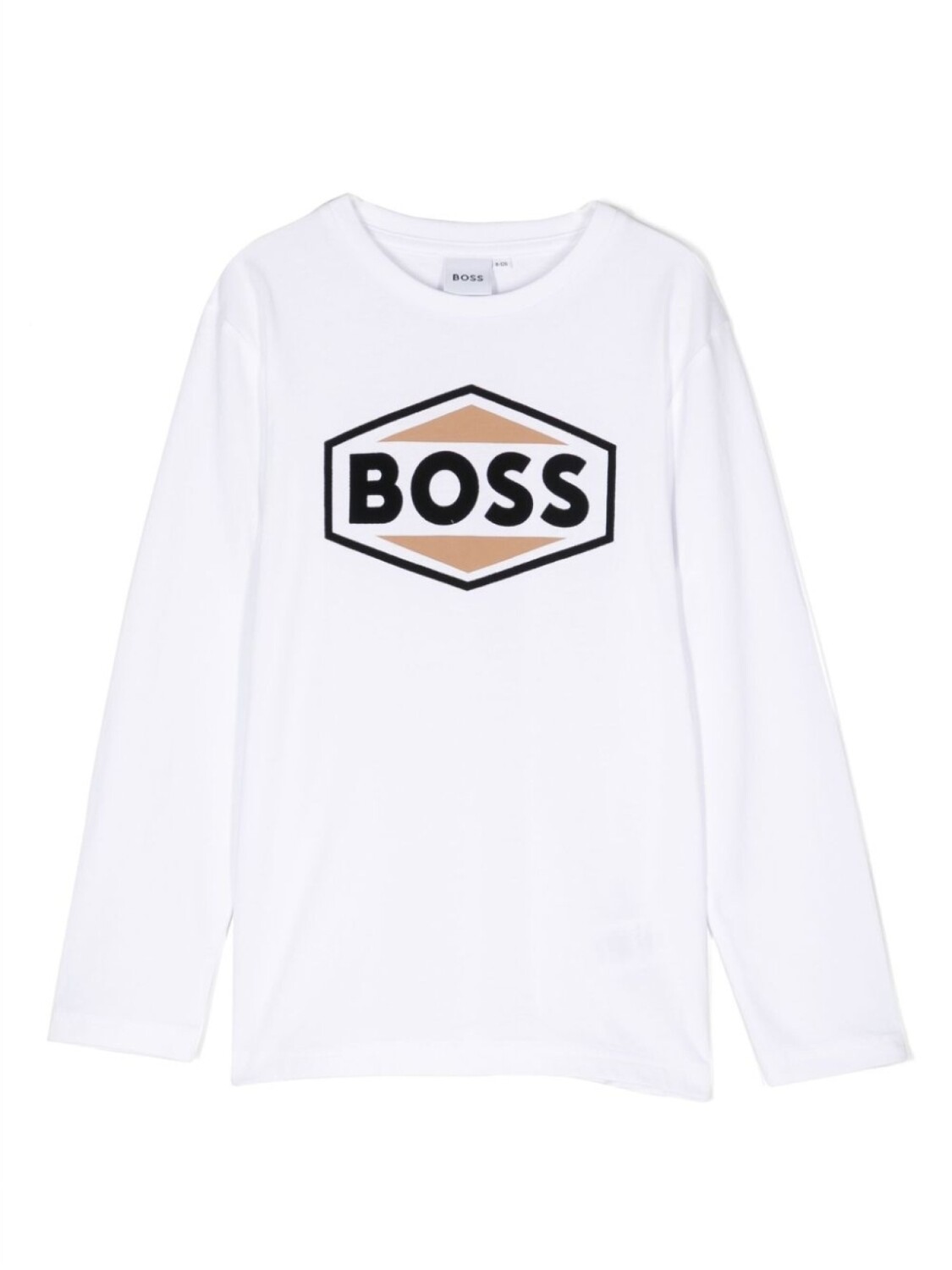 

BOSS Kidswear футболка с длинными рукавами и логотипом, белый