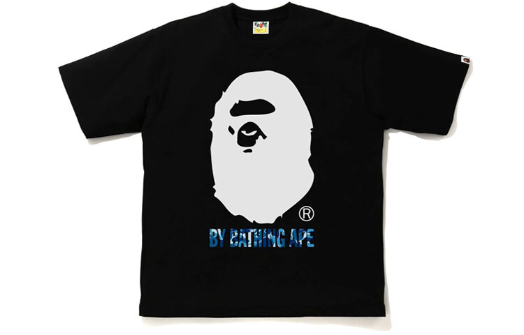 

BAPE ABC Camo от Bathing Ape свободная футболка A Bathing Ape, черный/зеленый