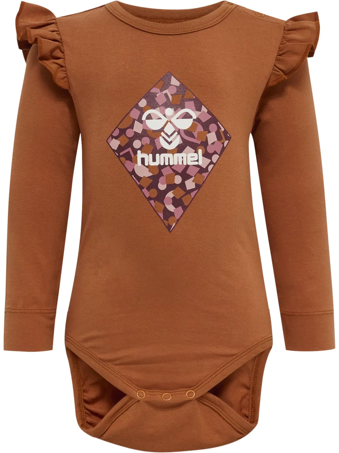 Боди с длинным рукавом, хлопковое, Hummel, сиерра — фото 3