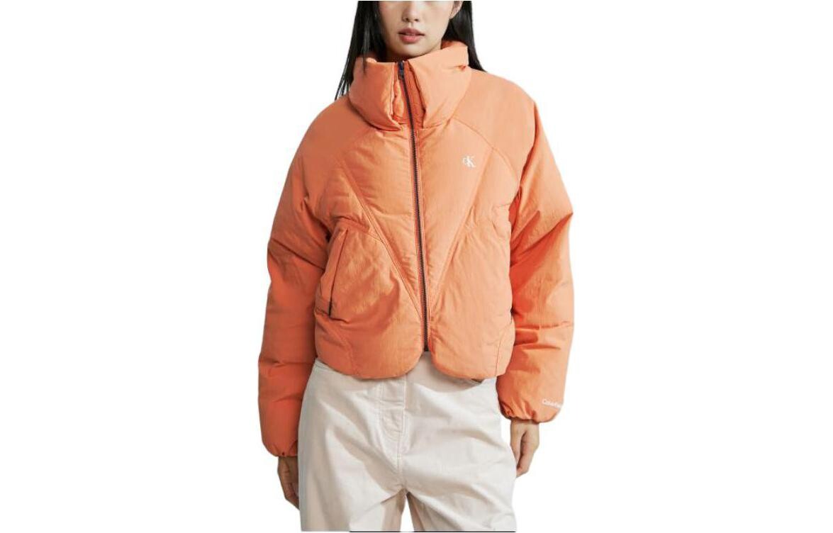 

Пуховик женский Hibiscus Orange Calvin Klein