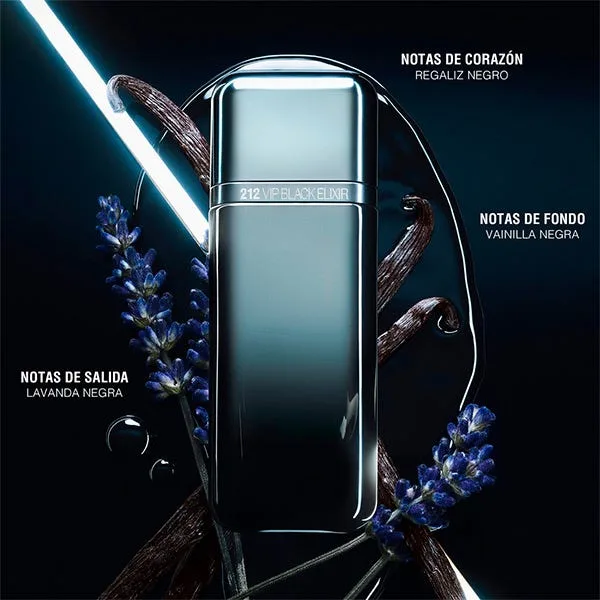 Парфюмерная вода для мужчин CAROLINA HERRERA 212 Vip Black Elixir — фото 3