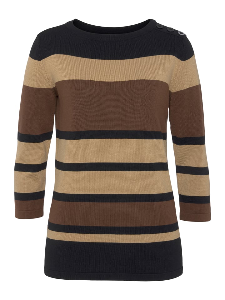 

Свитер с рукавами 3/4 в черном, кофейно-коричневом цвете BOYSENS