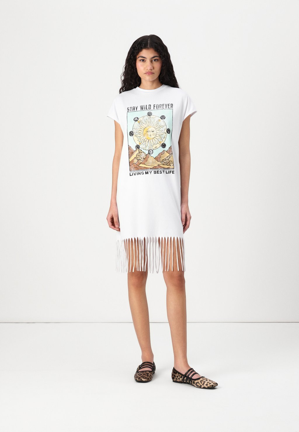 

Платье из джерси NMFEVER O NECK TUNIC Noisy May, белый