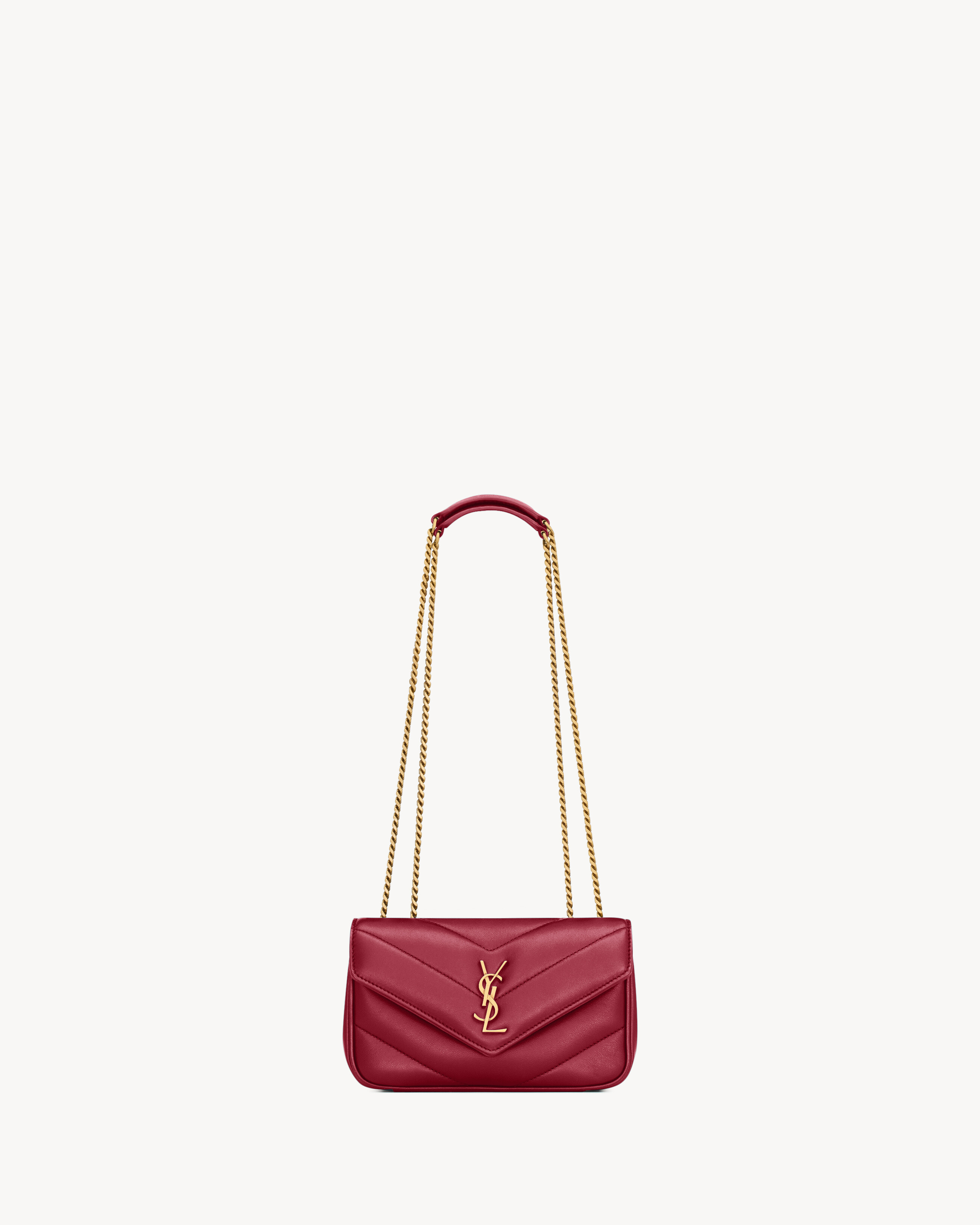 Мини-версия сумки LOULOU Saint Laurent, красный — фото 3