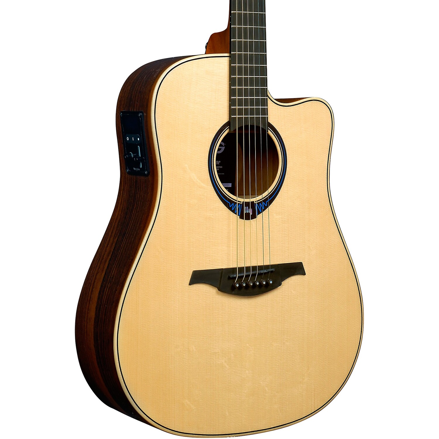 

Lag Guitars Tramontane HyVibe THV30DCE Dreadnought Акустико-электрическая умная гитара Natural Natural