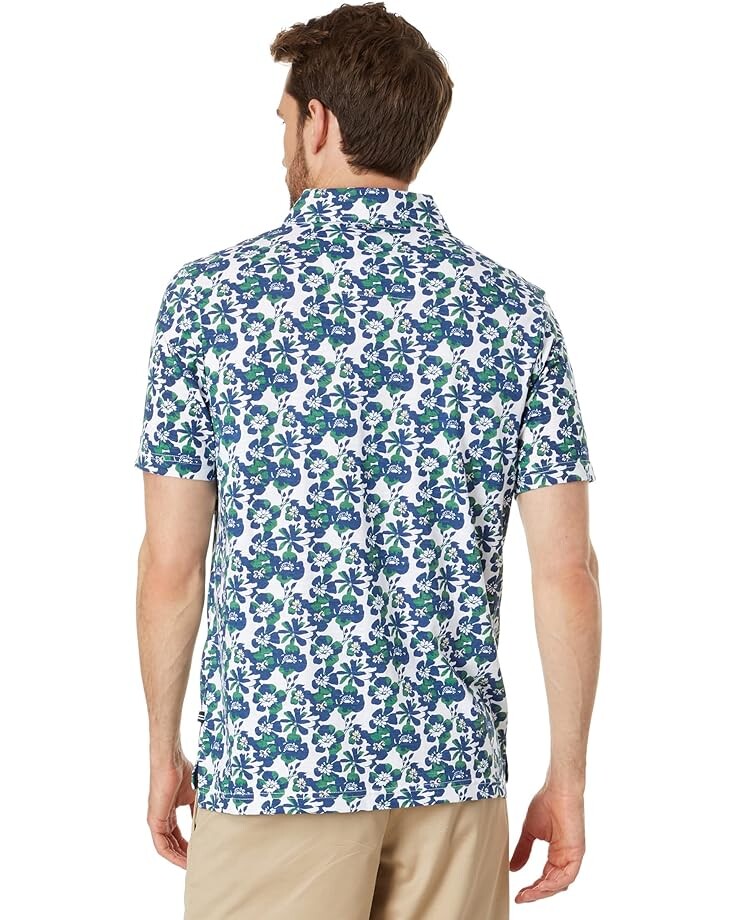 

Поло Nautica Sustainably Crafted Printed Polo, ярко-белый