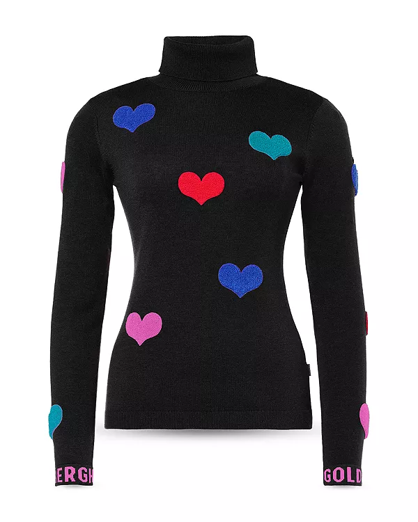 

Вязаный свитер с длинными рукавами Bacio Goldbergh, черный