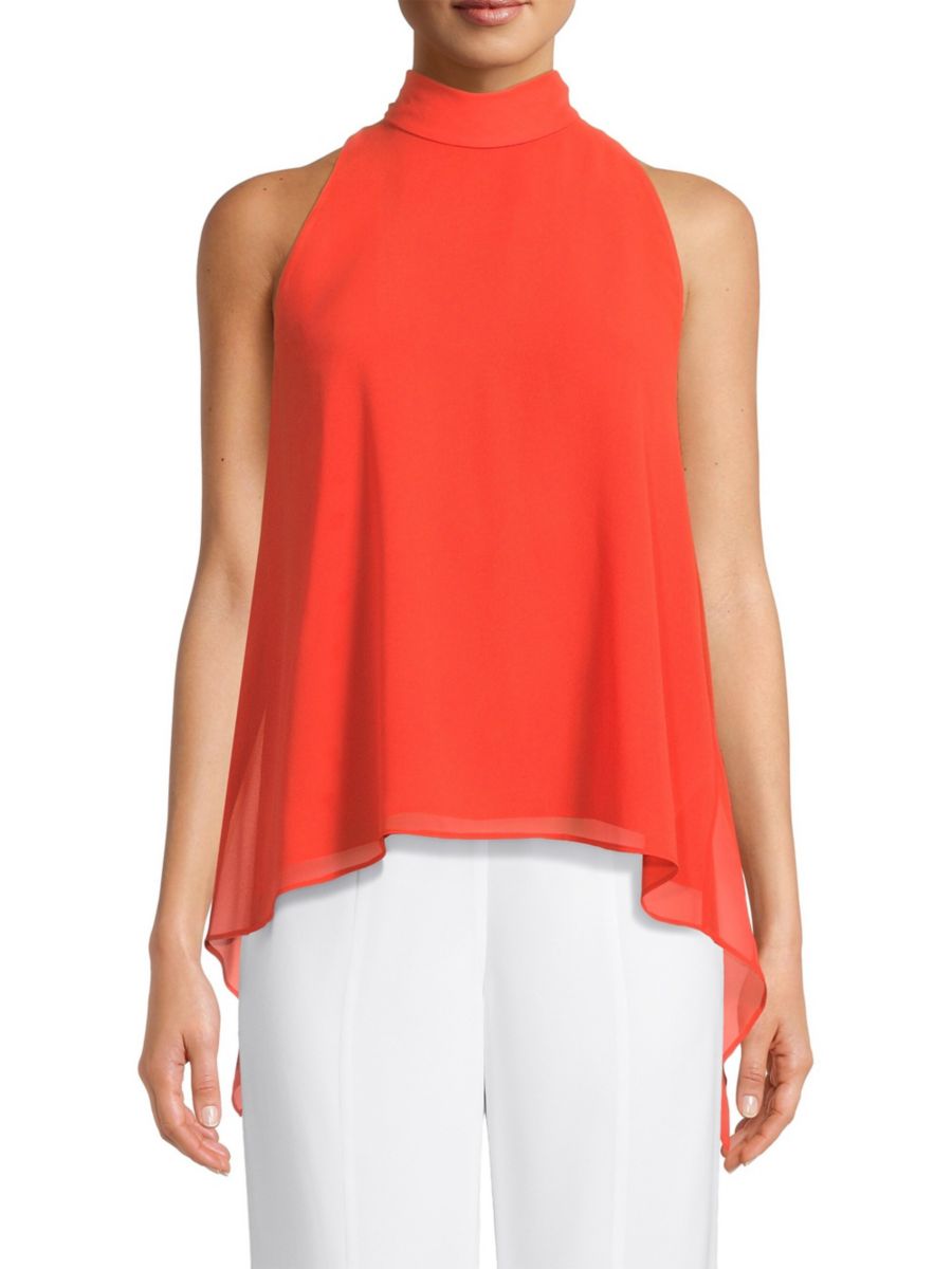 

Блузка без рукавов Perry из шифона Ungaro, цвет Flame