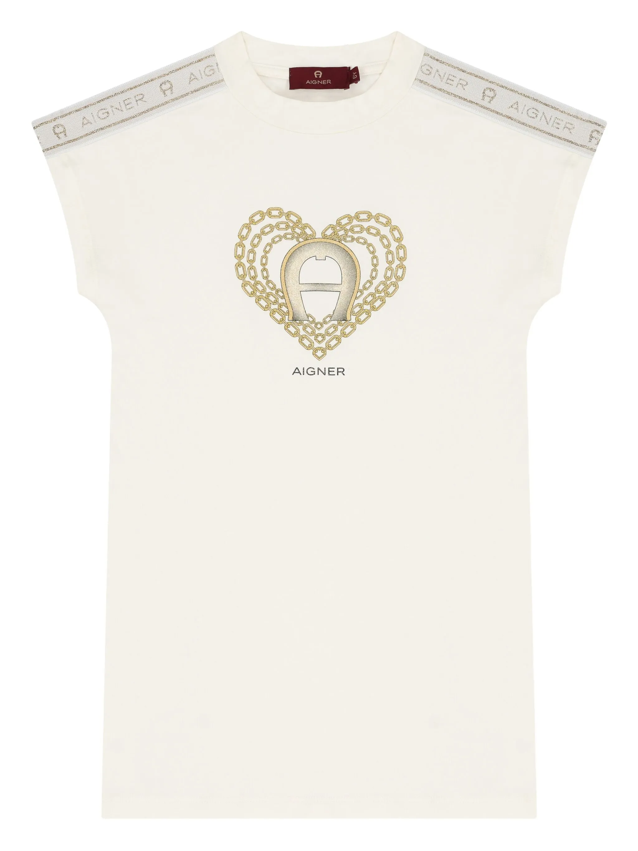 

Футболка с графичным принтом Aigner Kids, белый