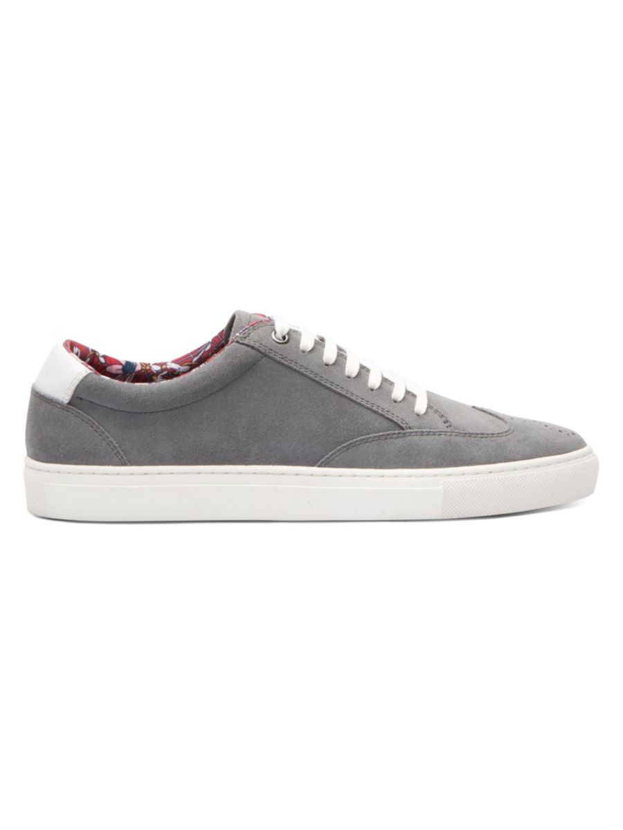 

Замшевые оксфордские кроссовки Wingtip Paisley and Gray, серый