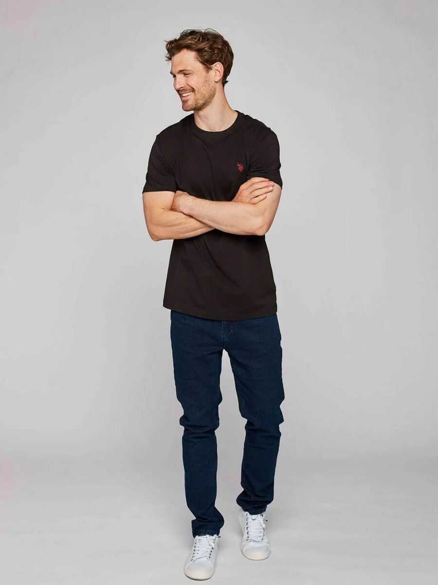 Рубашка на пуговицах классического кроя U.S. POLO ASSN. Arjun, черный — фото 4