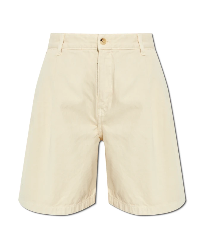 

Джинсовые шорты с высокой талией Maison Kitsunã, бежевый