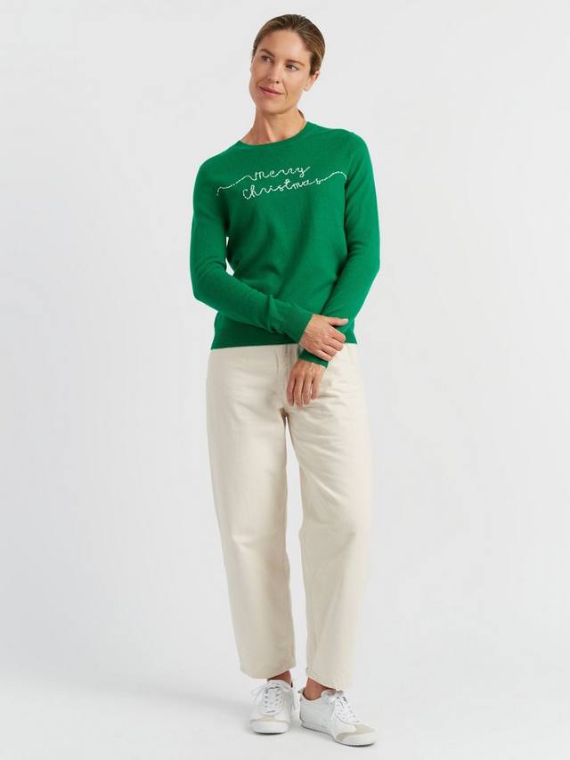 

Свитер из шерсти и кашемира с новогодним принтом Chinti & Parker