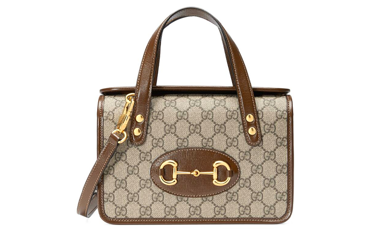 

Конский удил 1955 Мини Верхняя Ручка Плечевая Сумка Женская Коричневая GUCCI