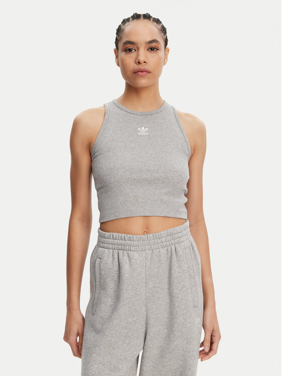 

Топ облегающего кроя Essentials IY9649 Adidas, серый
