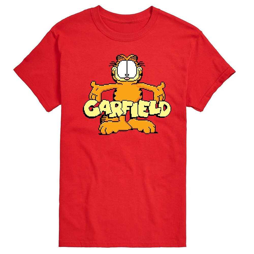 

Мужская футболка с логотипом Garfield Standing и графическим рисунком Licensed Character, красный