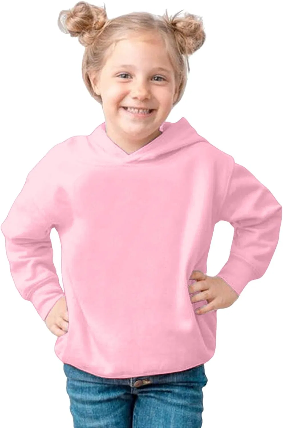 Детский свитшот на флисе, Unisex, Pink — фото 2