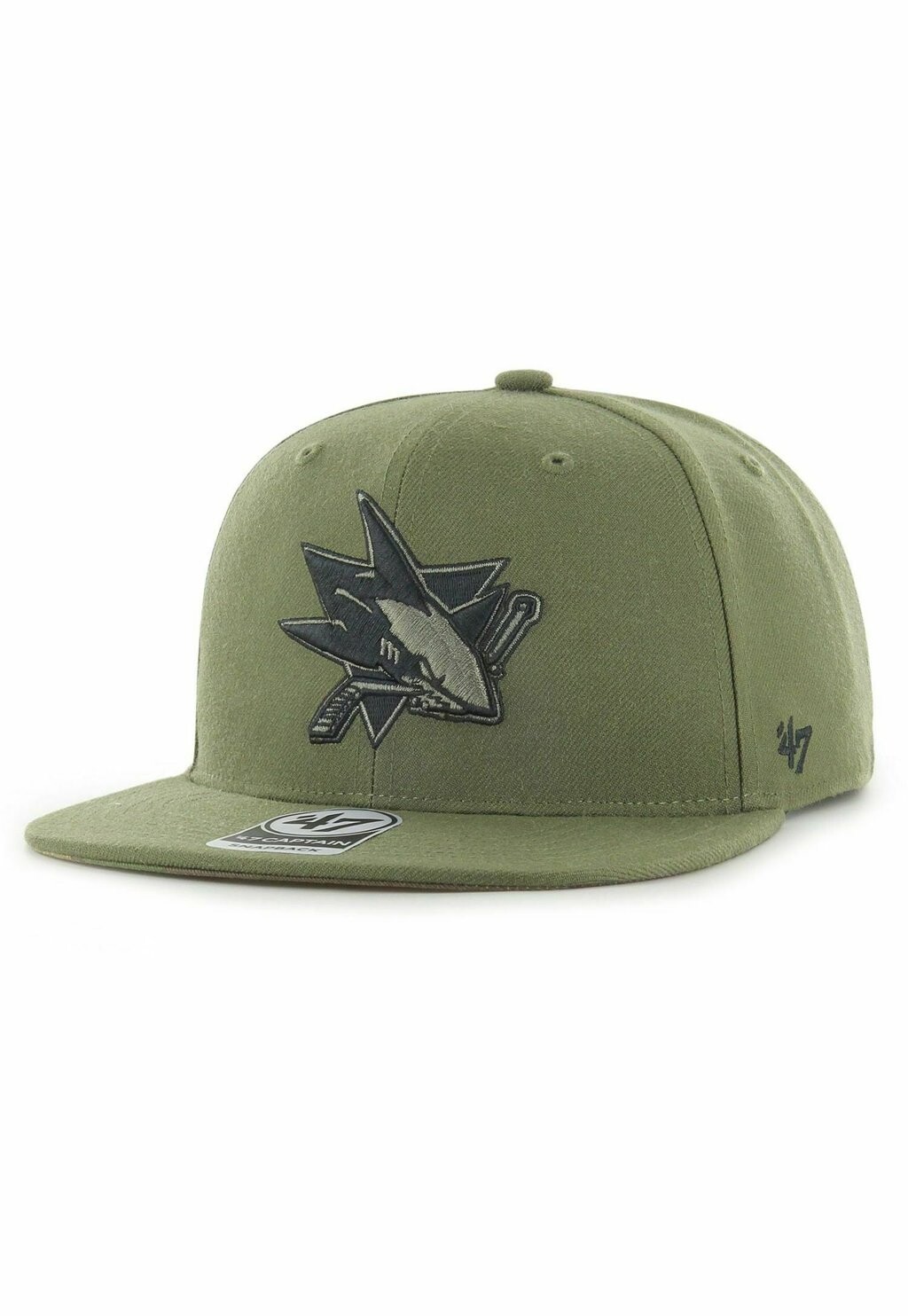 

Бейсболка CAPTAIN SAN JOSE SHARKS '47, цвет olive