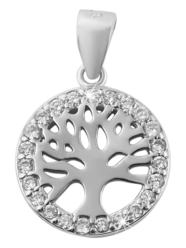 

Adeliás Женский кулон - кулон «Древо жизни» из серебра 925 пробы с кубическим цирконием в серебряной оправе