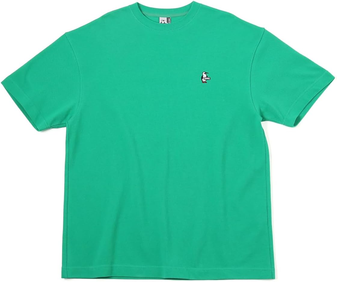 

Мужская футболка оверсайз из пике с принтом грудь Chums, зеленый