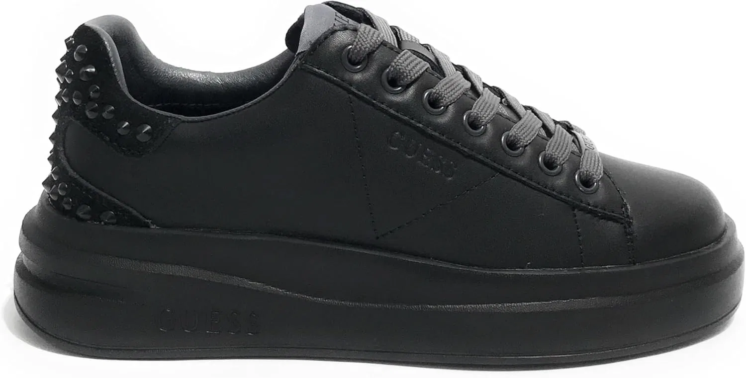 Кроссовки GUESS Scarpe Uomo Elbina Carryover Trainers в цвете Pelle Coal/Black DS24GU28 FLPVIBLEP12