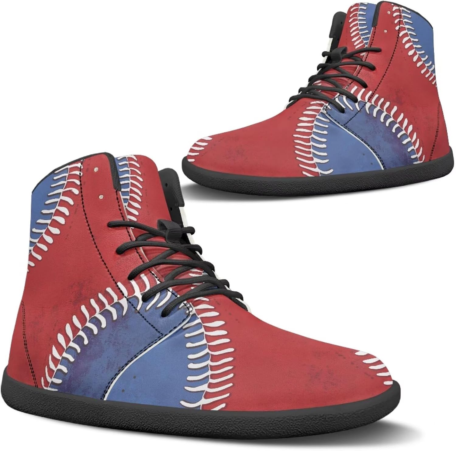 

Кроссовки для мужчин Binienty с кросс-тренингом, легкие высокие многофункциональные минималистичные спортивные туфли, красный/синий