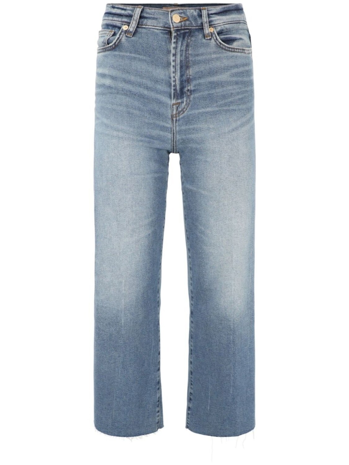 

7 For All Mankind джинсы Ultra High-Rise Cropped Jo, синий
