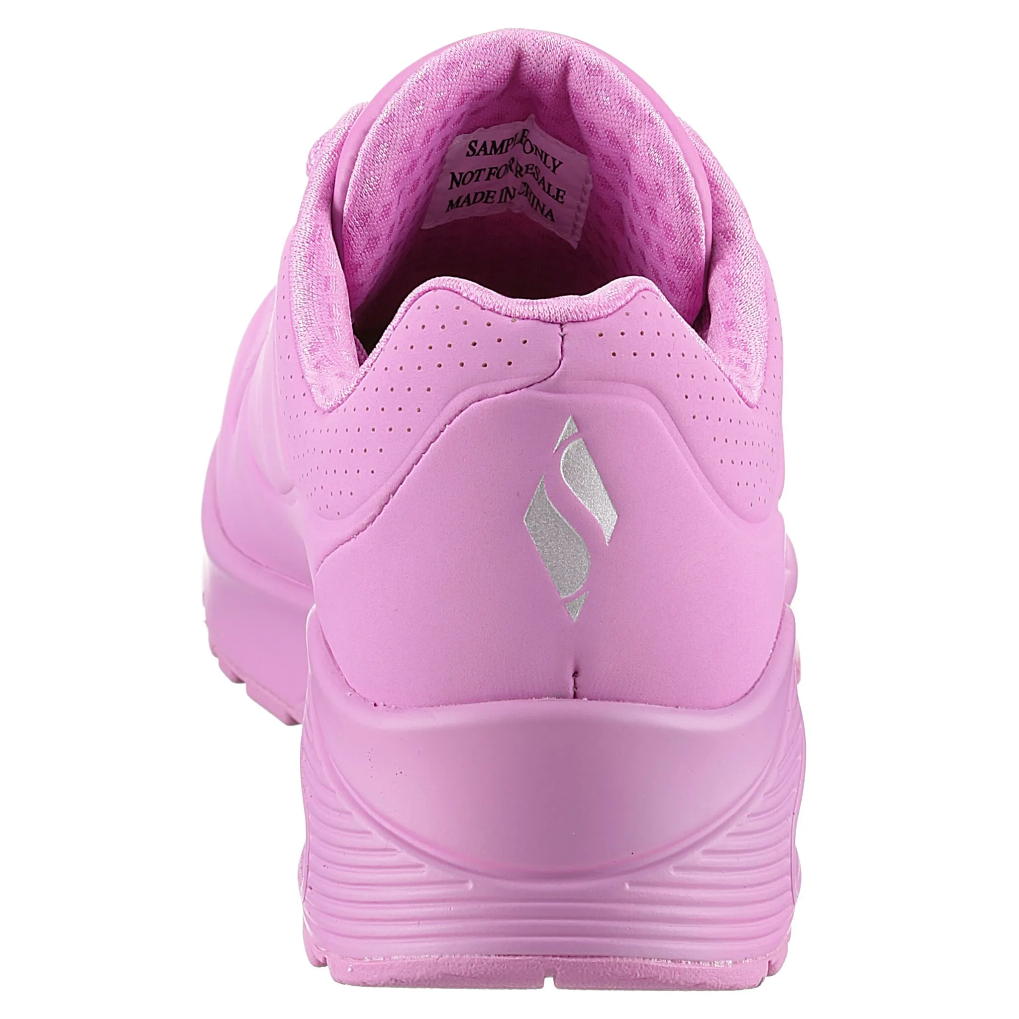 Кроссовки Skechers "Street Uno - Stand on Air", простого вида, повседневная обувь, полуботинки, туфли на шнуровке, розовый — фото 2