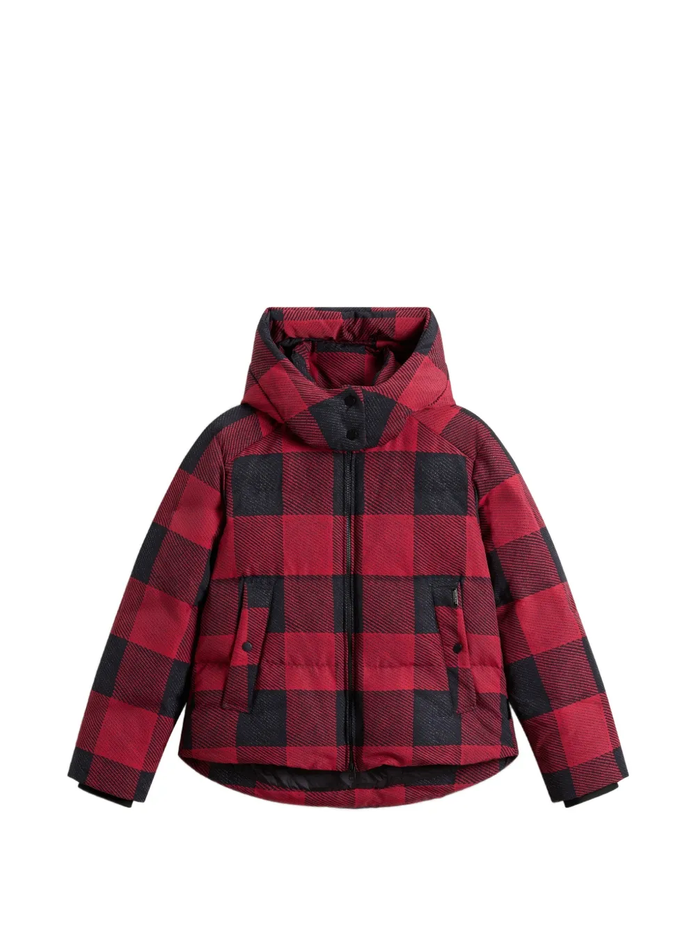 

Стеганая куртка в клетку Woolrich, красный