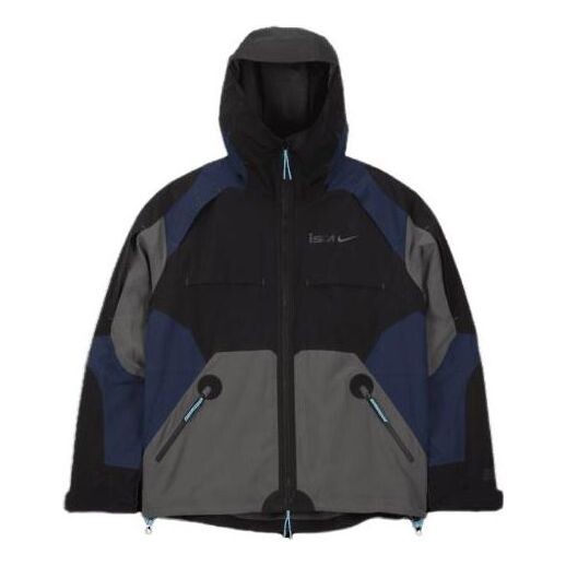 

Куртка Nike ISPA Jacket 'Black Midnight Navy Iron Grey', черный