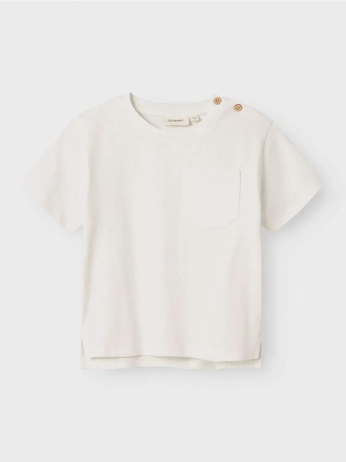 Футболка свободного кроя Name it, coconut milk — фото 3