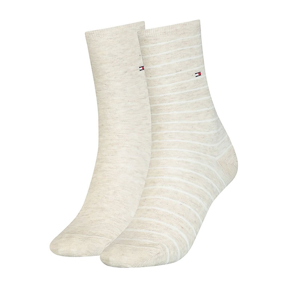 

Носки Tommy Hilfiger Small Stripe Classic 2 шт, бежевый