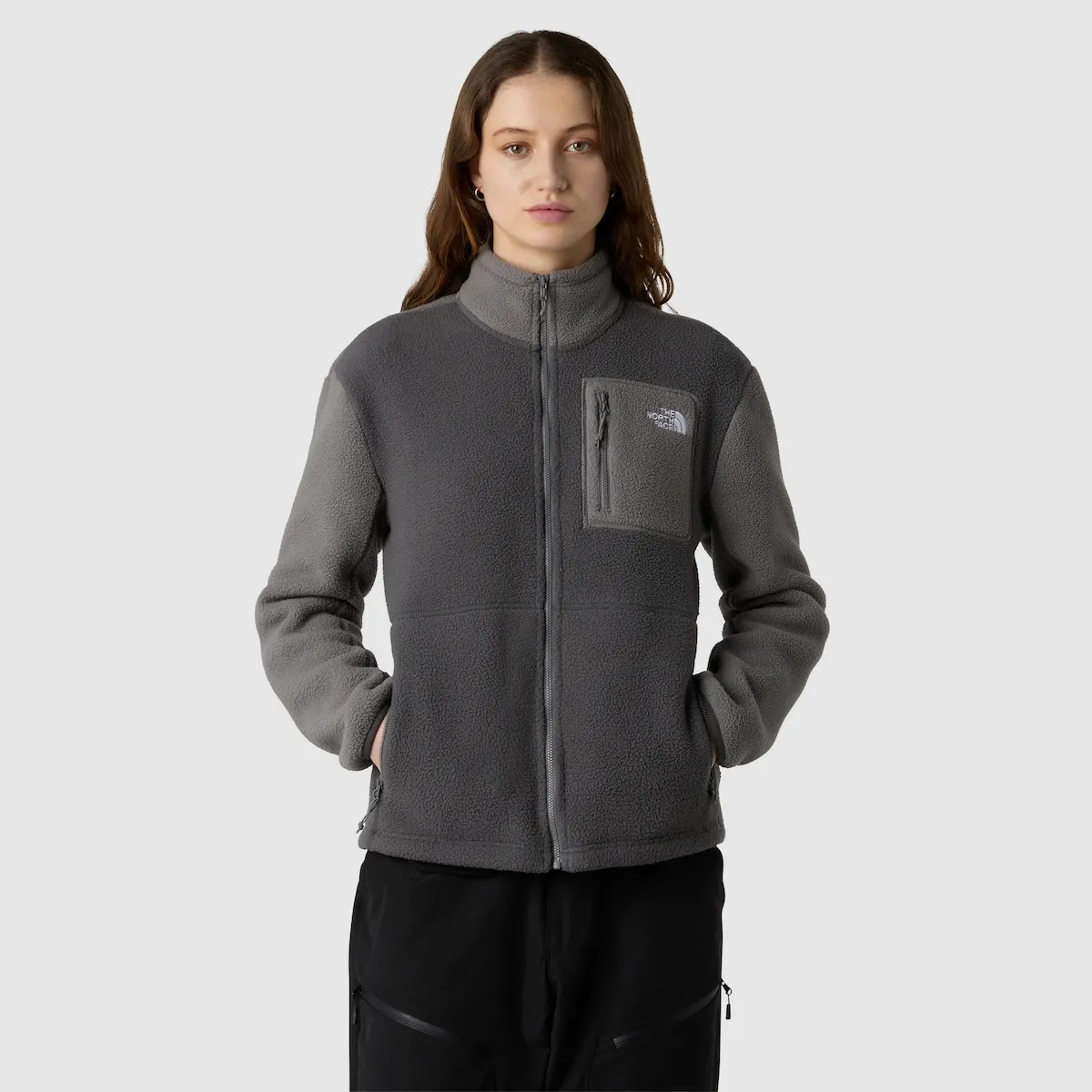 

Женская флисовая куртка Yumiori на молнии The North Face, серый