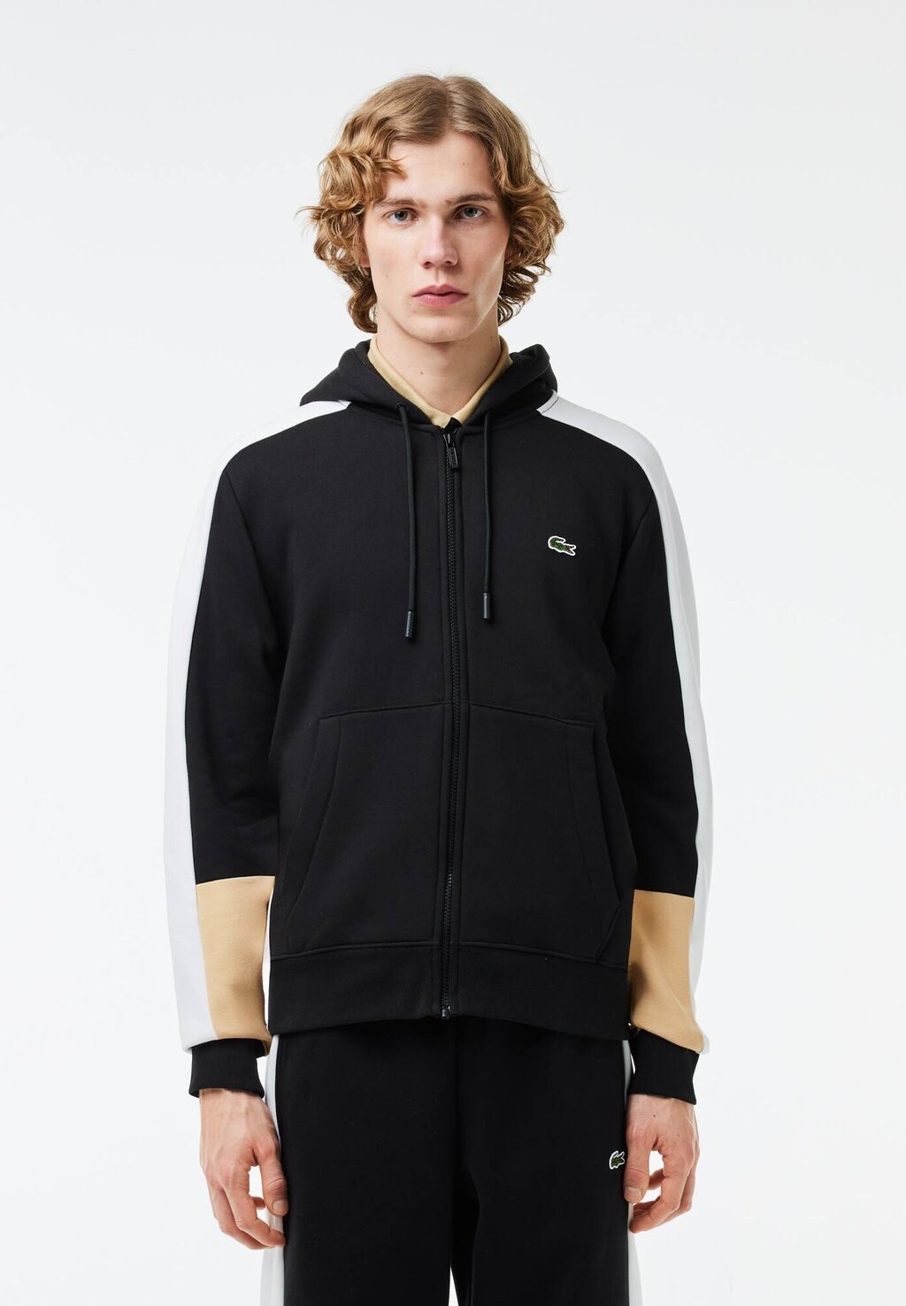 

Толстовка на молнии Unisex Lacoste, цвет black flour croissant