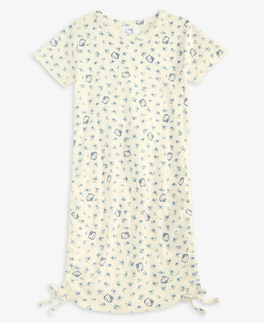 Платье Hello Kitty с боковой затяжкой для девочек 4-16 лет Grayson Threads Kids, The Label, белый