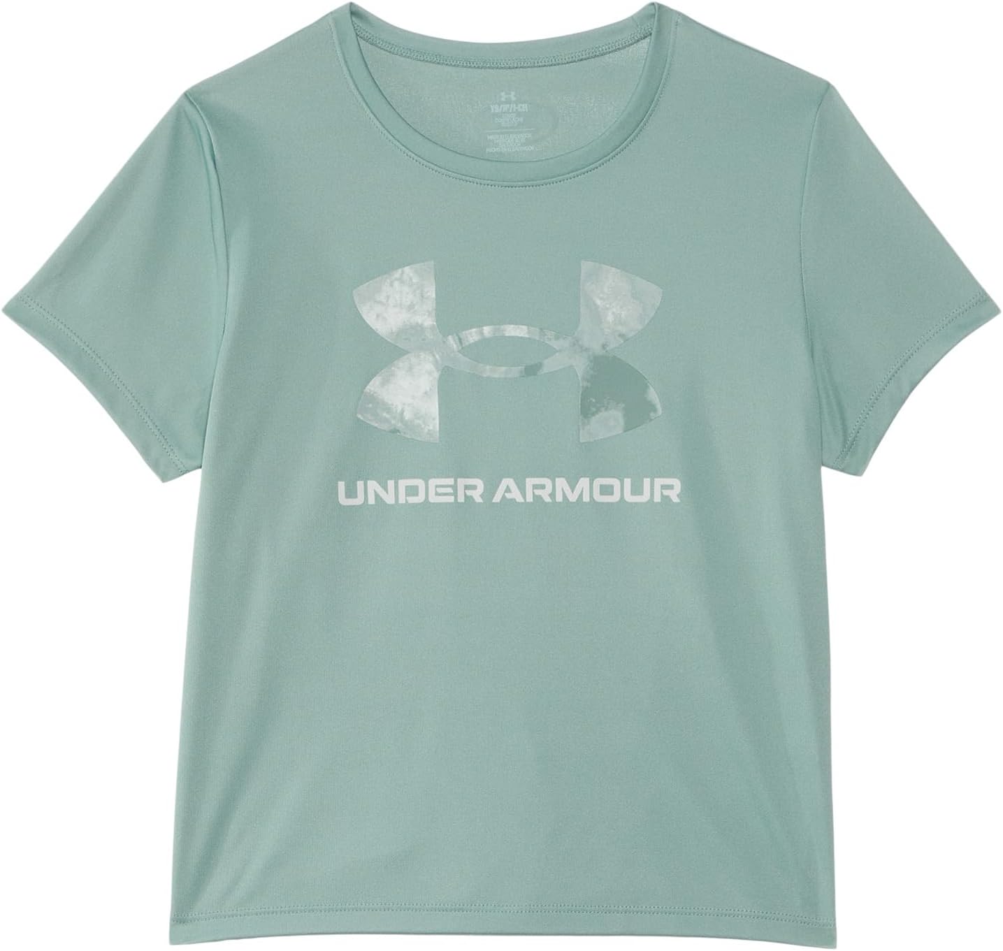 

Футболка Under Armour Kids Tech Big Logo Print Short Sleeve T-Shirt, цвет Silica Green/Hydro Green