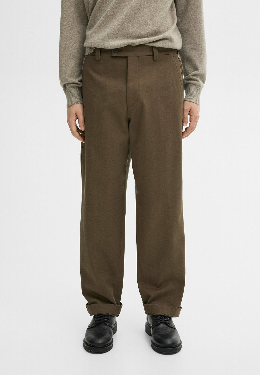 

Чиносы STRAIGHT-LEG Massimo Dutti, хаки
