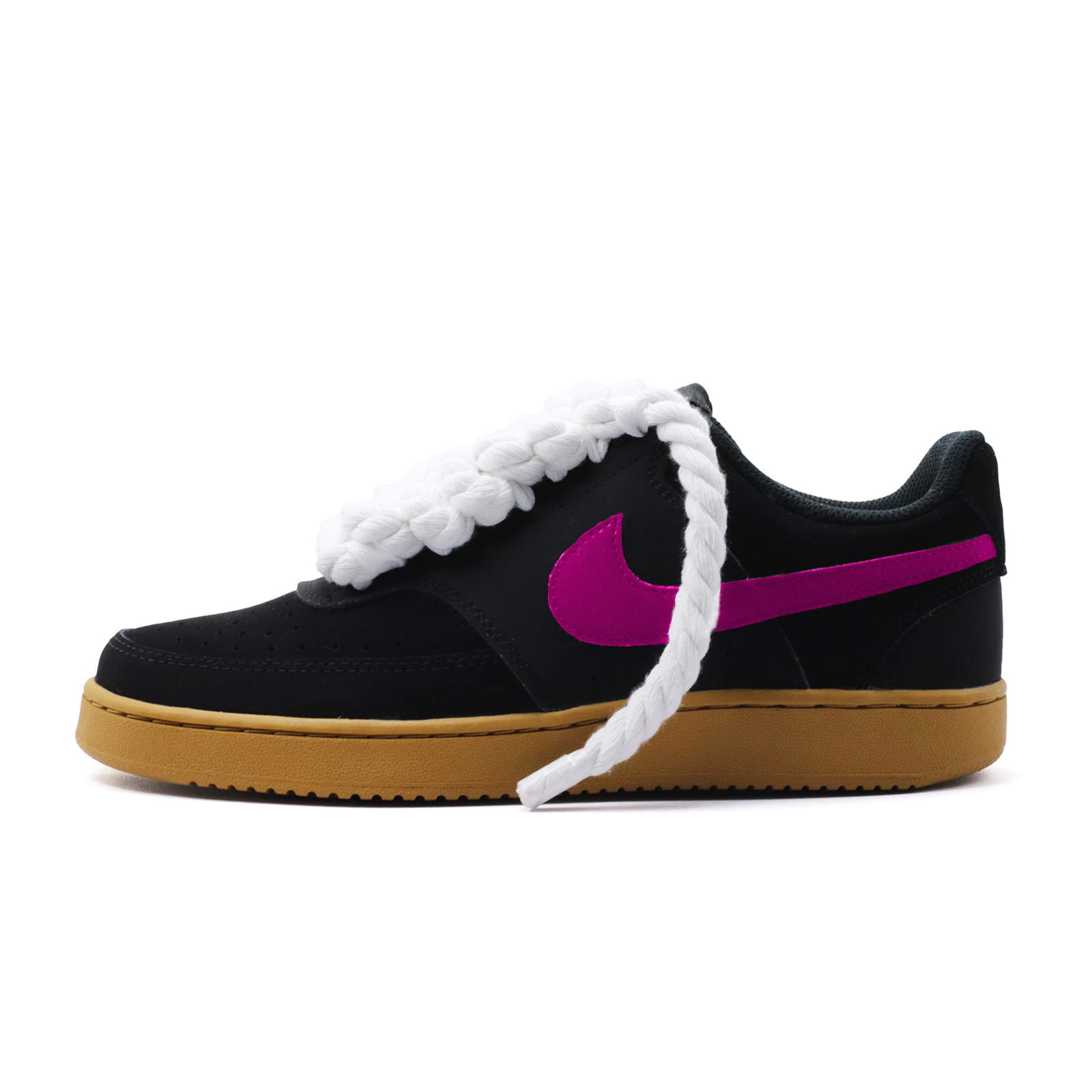 

Nike Кроссовки skateboard court vision 1 rose trend plaid abrasion resistant low top мужские purple