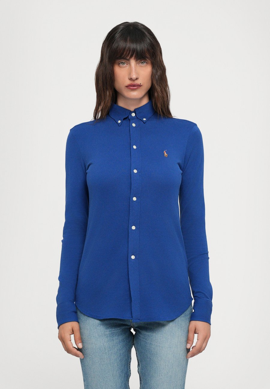 

Блуза Polo Ralph Lauren LONG SLEEVE BUTTON FRONT SHIRT, Vineyard Royal/Dark Blue