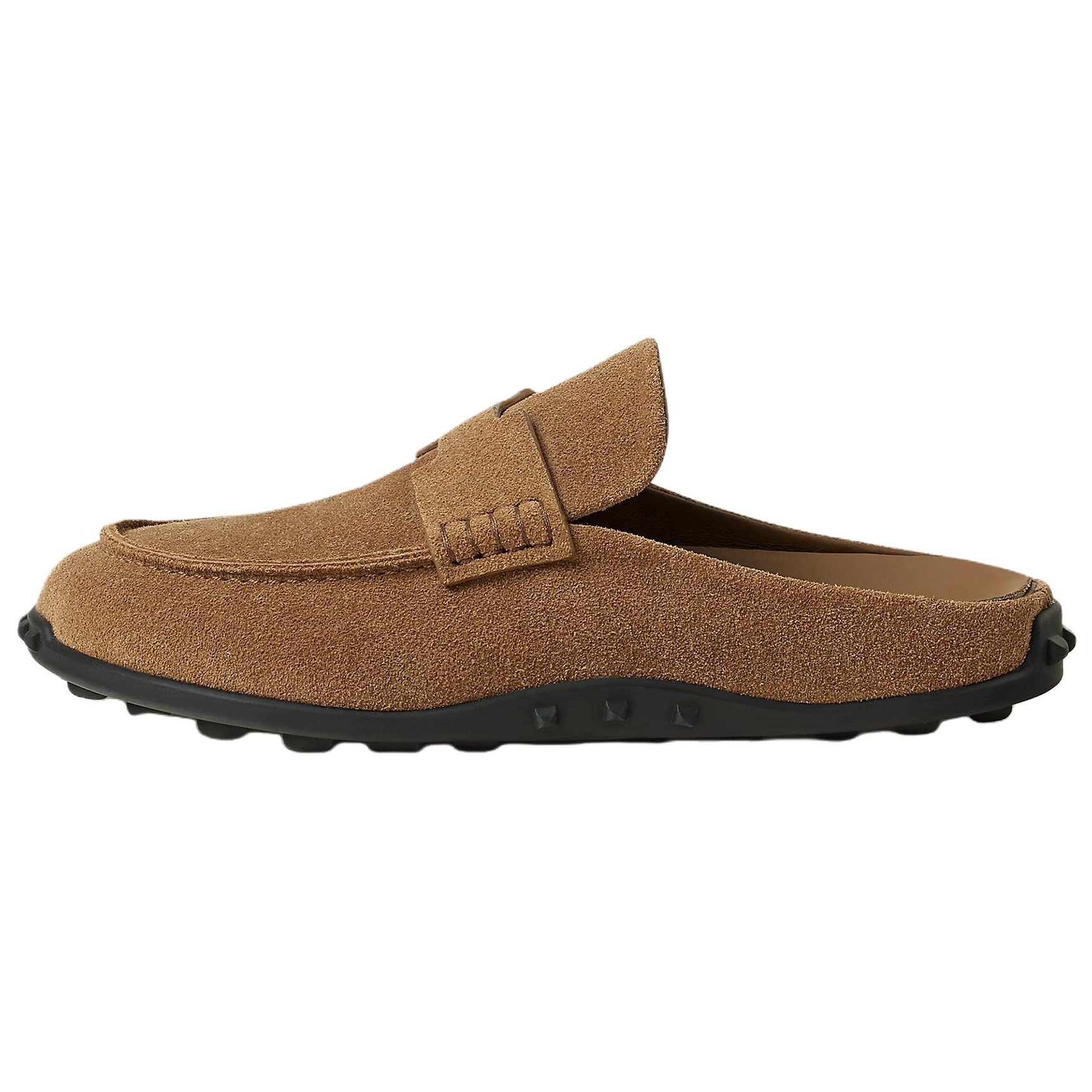HERMES Закрытые тапочки 1cm Women's Smoky Brown