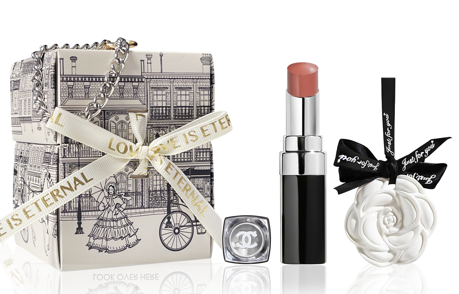 CHANEL Помада Miss Cocoa Satin Shimmer 3g + ароматерапия + черная коробка Angel Box с атласным блеском — фото 2